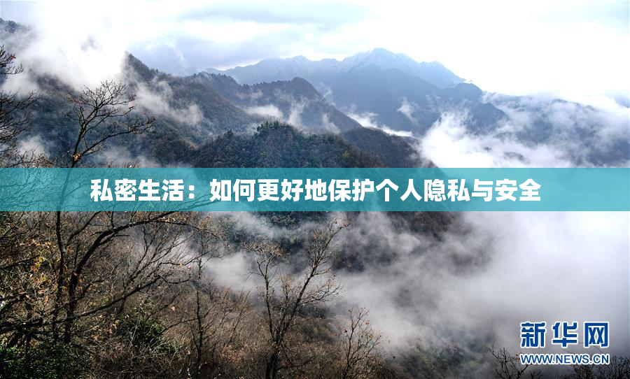 私密生活：如何更好地保护个人隐私与安全