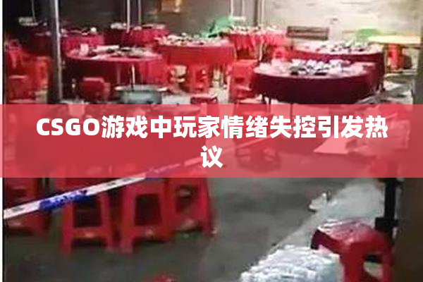 CSGO游戏中玩家情绪失控引发热议