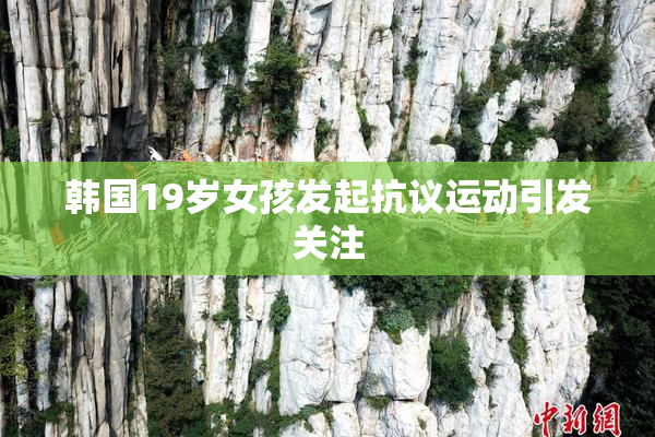 韩国19岁女孩发起抗议运动引发关注