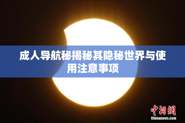 成人导航秘揭秘其隐秘世界与使用注意事项