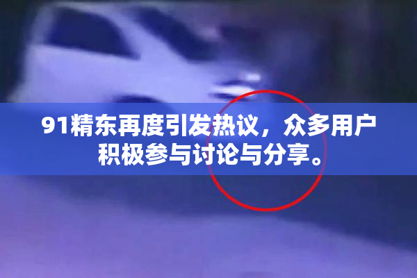 91精东再度引发热议，众多用户积极参与讨论与分享。