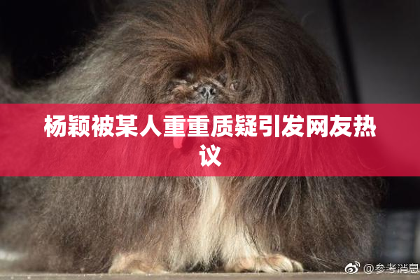 杨颖被某人重重质疑引发网友热议